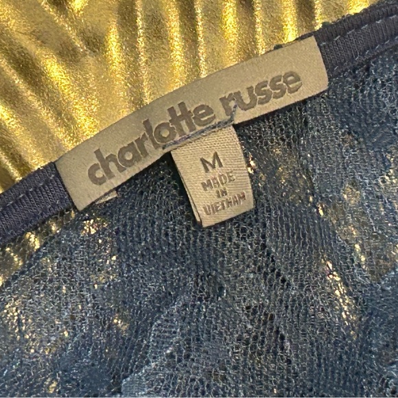 Charlotte Russe Blue Lace Top - Picture 8 of 8